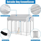 Waterproof and UV resistant dog pen sun shade cover close up details