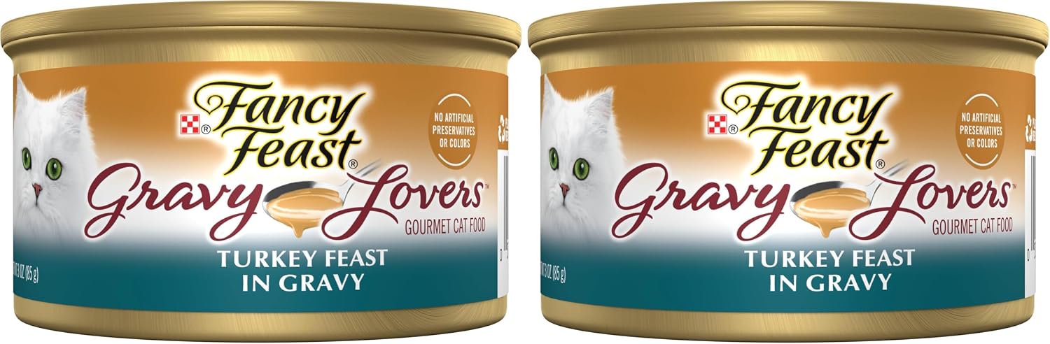 Purina Fancy Feast Gravy Lovers Turkey Feast Grilled Gourmet Cat Food in Wet Cat Food Gravy - (Pack of 24) 3 oz. Cans - Image 10