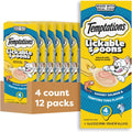 Temptations Lickable Spoons Salmon and Tuna front view packaging