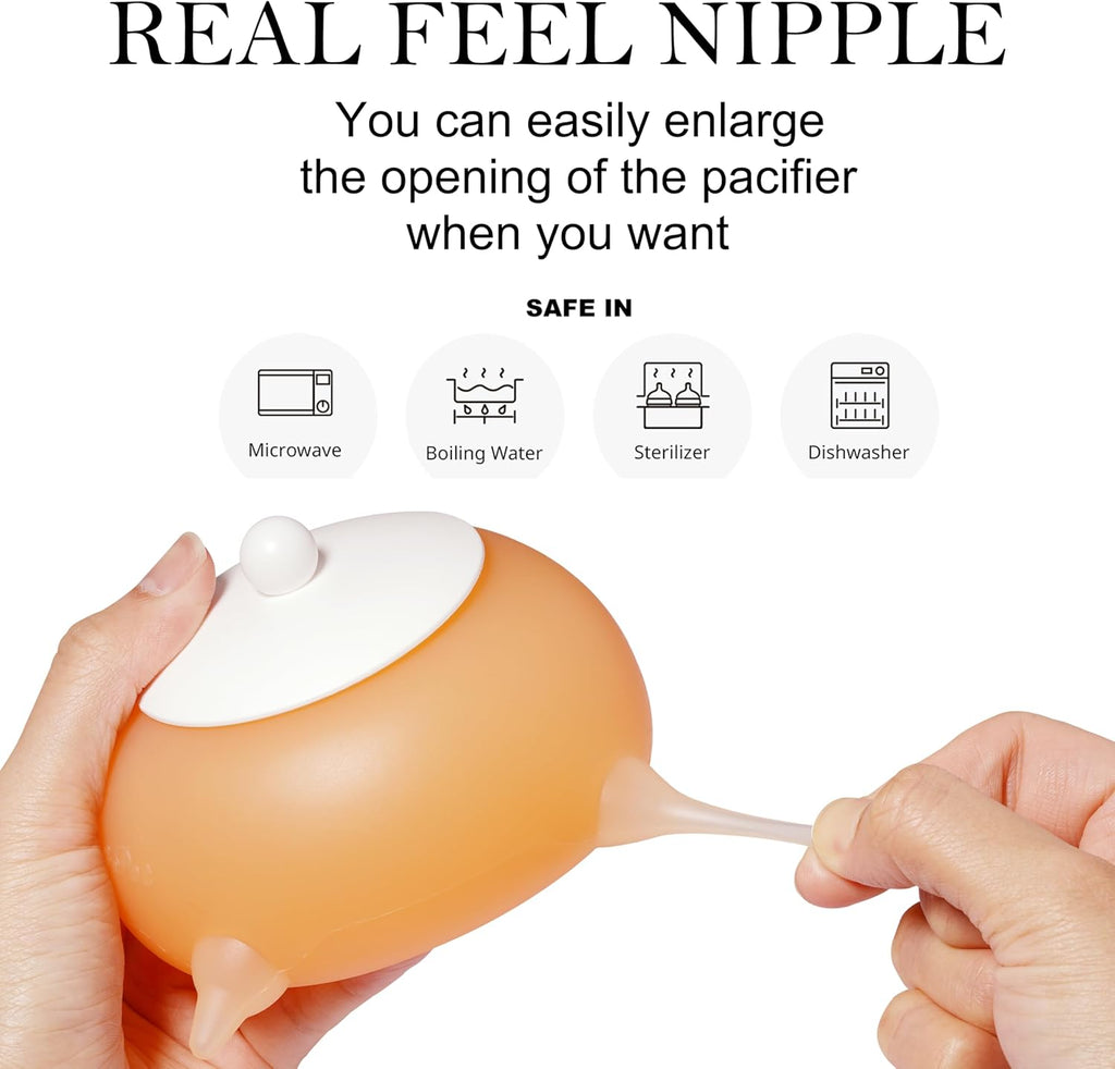 Food grade silicone bubble milk bowl for multiple puppies side profile