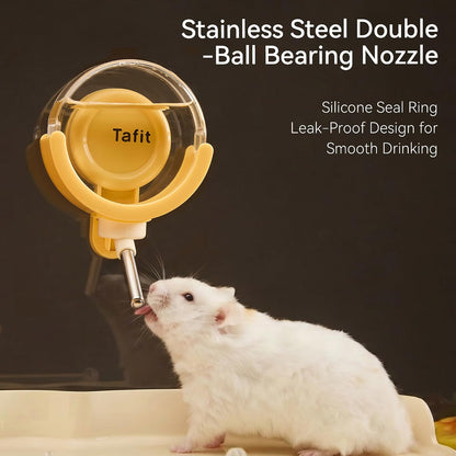 Hamster Water Bottle with Magnetic Holder, Freestanding Water Feeder for Glass Tanks, No-Drip Water Dispenser for Syrian & Dwarf Hamsters, Gerbils, Mice, Rats, Degus (White, 150ml / 5.07 fl oz) - Image 5