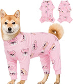 Kuoser Recovery Suit for Medium Dogs After Surgery, Long Sleeve Dog Surgery Recovery Suit, Dog Onesie for Abdominal Wounds Skin Disease, Green M - Image 9