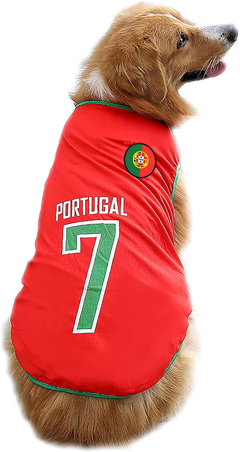 2026 World Cup Shirt for Dog, Soccer Jersey Pet Costume, Dog Jerseys for Small Medium Large Dogs, Football Shirt for Pets Yellow Large - Image 9