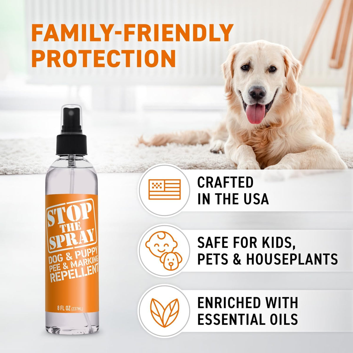 Close up of Emmy's Best Stop the Spray nozzle for home use