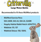 MidWest pet water bottle packaging and included accessories