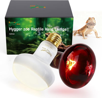 Reptile Heat Lamp, 2 Pack 100W Heat Lamp Bulbs Reptile Night Heat Bulb Basking Light for Bearded Dragon Chameleon Turtle Snake Gecko Lizard Chicken Tank Accessories, Purple - Image 11