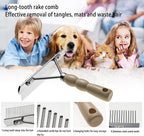 Twellife stainless steel shedding comb for pets