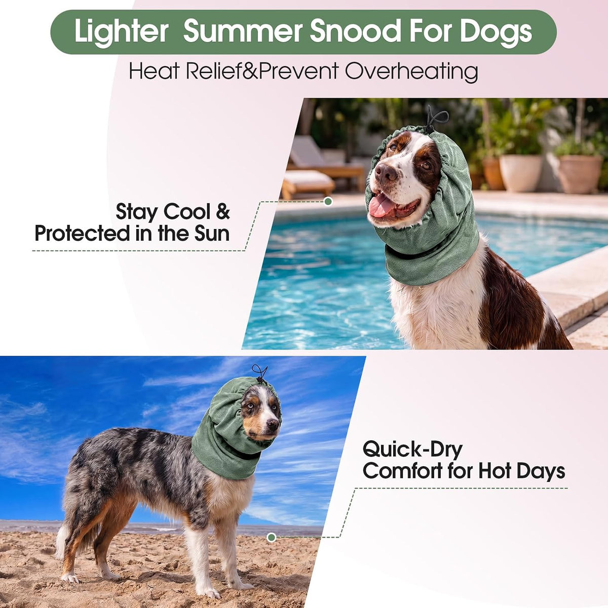 ROZKITCH adjustable drawstring dog ear protection hood mechanism