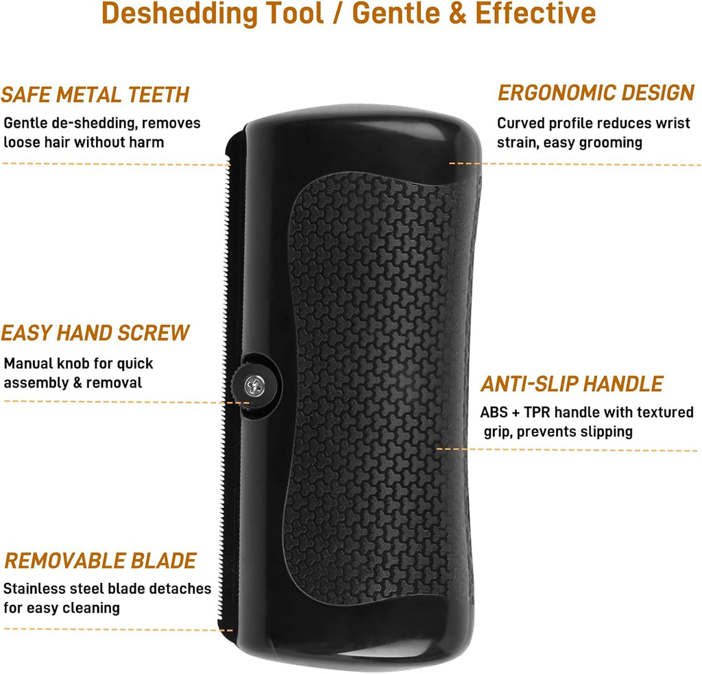 YEAHGO pet deshedding tool packaging displaying the authentic premium imported product contents.