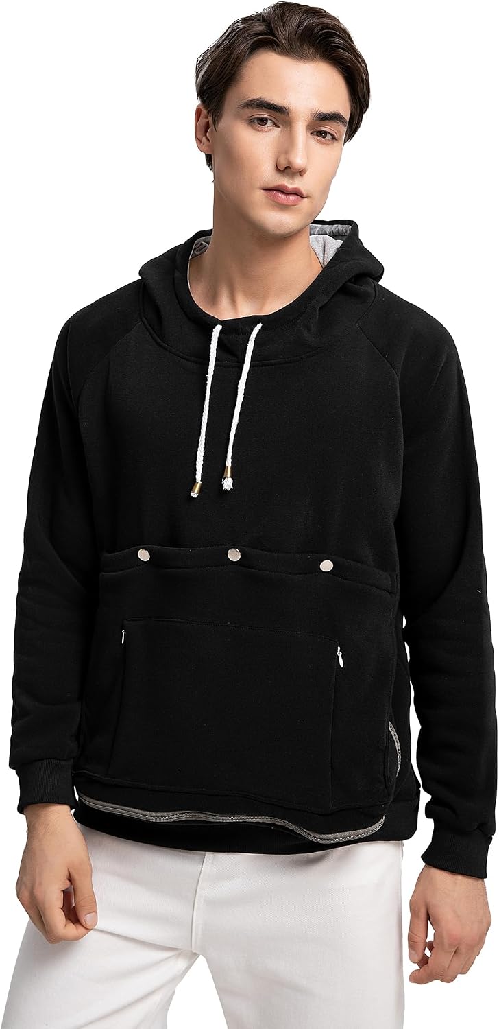 ALYC Cat Dog Carrier Hoodie Big Pet Pouch Sweatshirt Puppy Kitten Holder Carrier Pullover Top Kangaroo Unisex Hoodies - Image 13