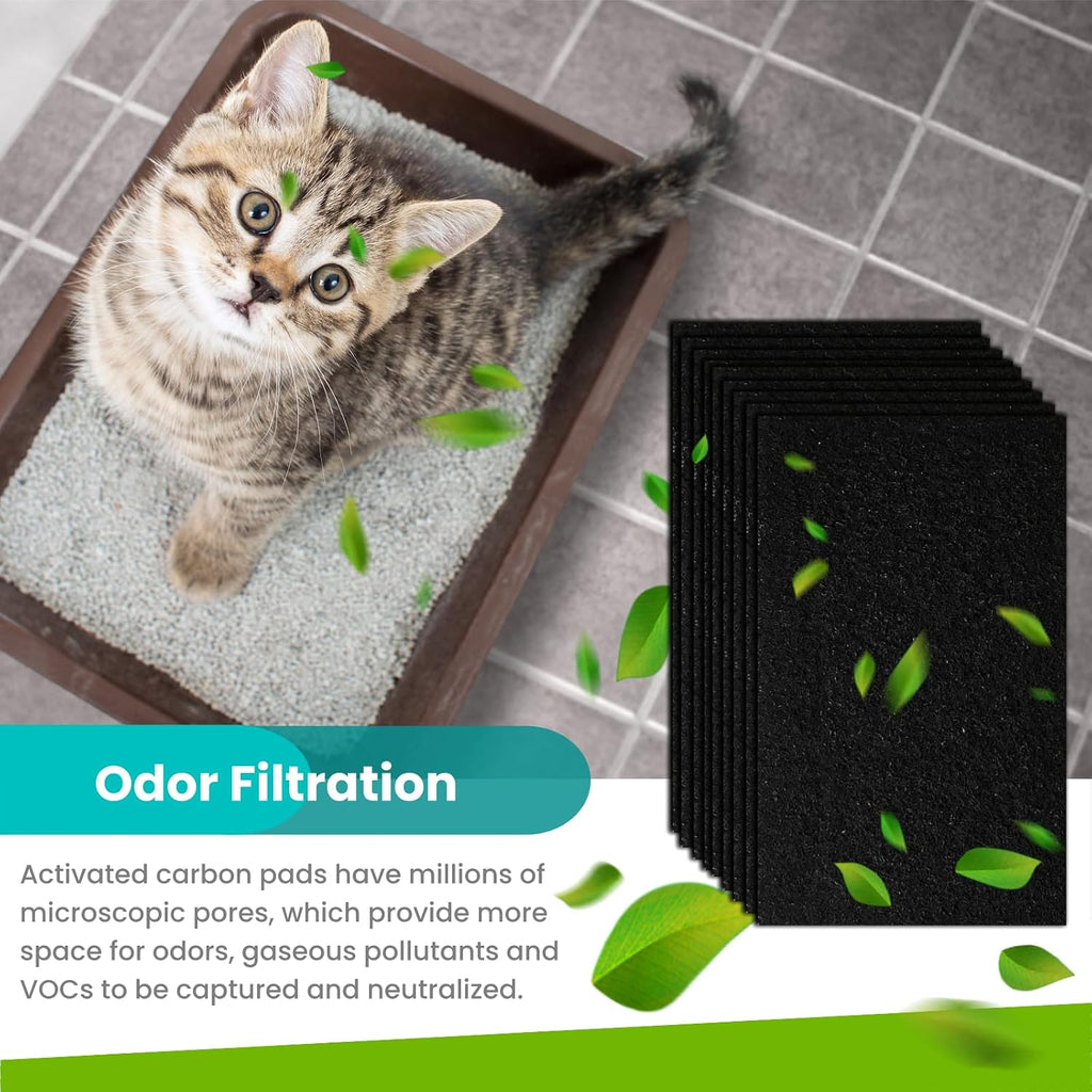 MEDUWEDU odor control filter pads package highlighting the high density carbon distribution.