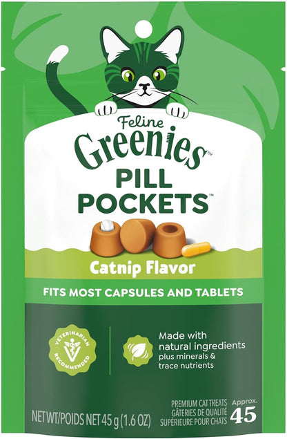 Greenies Feline Pill Pockets for Cats Natural Soft Cat Treats, Chicken Flavor, 3 oz. Pouch (85 Treats) - Image 13