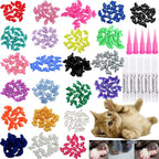 Victhy soft cat nail caps and claw covers kit front view showing 100 pieces