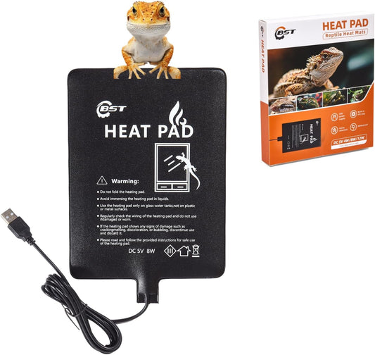 Besto reptile heating pad front view USB connector