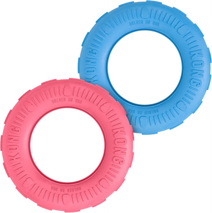 KONG Puppy Tires front view in natural rubber