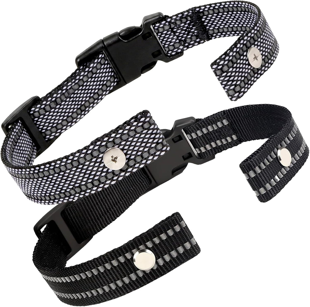 Collar Replacement Strap, Reflective Replacement Nylon Collar Strap Dog GPS Training Bark Receiver Collars, Durable Adjustable E Collar Straps for Small Medium Large Dogs, Black - Image 10