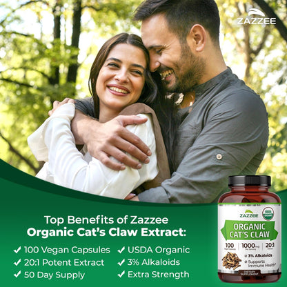 Zazzee Naturals immune and joint support capsules showing the clean vegan ingredients list.