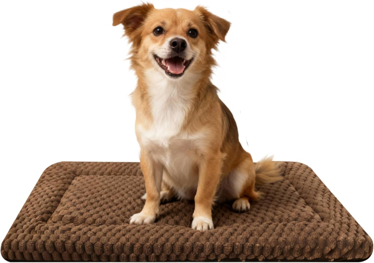 Dog Bed Mat, Reversible Dog Crate Pad for Small Medium Dogs & Cats, Soft Washable Kennel Mat with Non-Slip Bottom, Lightweight Pet Bed for Crate, Cage, Home and Travel(Pink, 30" L*20" W*1.5" Th) - Image 11