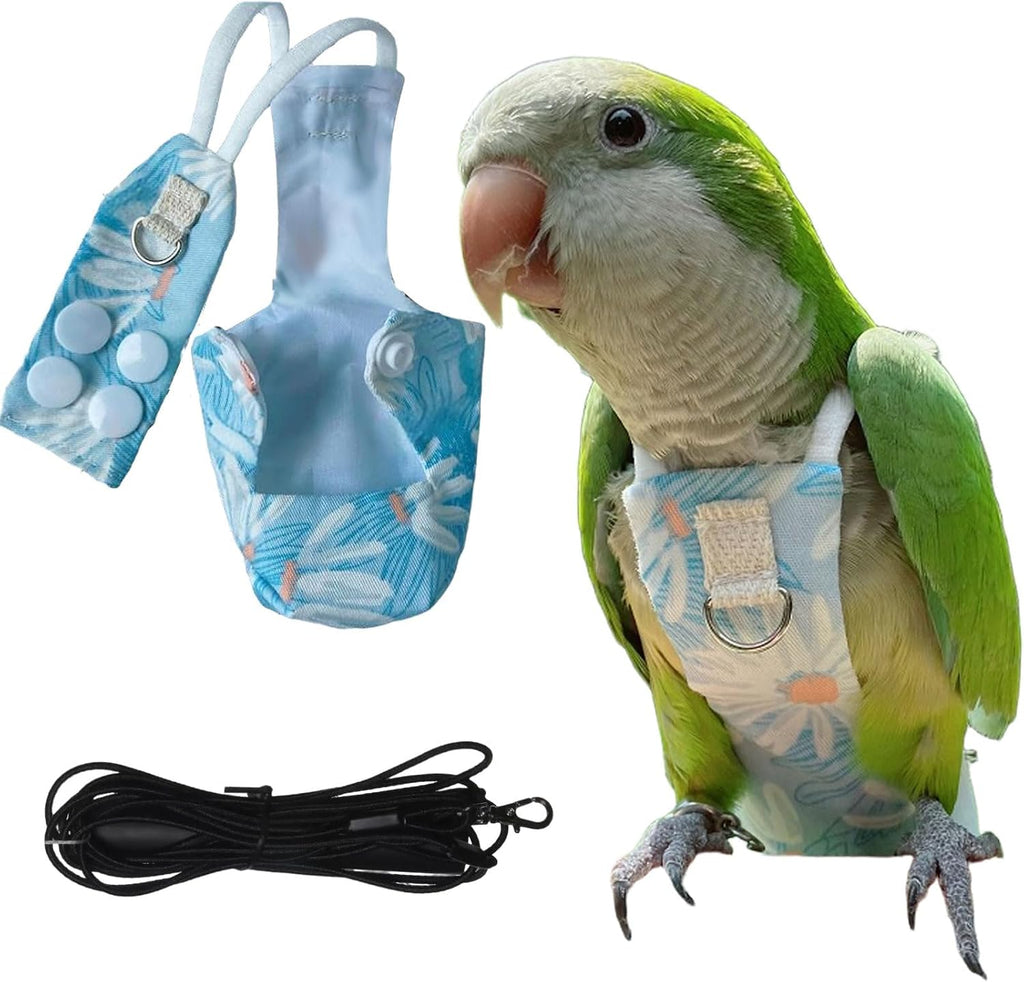 Generic snap closure parrot diaper flight suit front view
