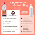 Coat Defense waterless dog shampoo bottle packaging