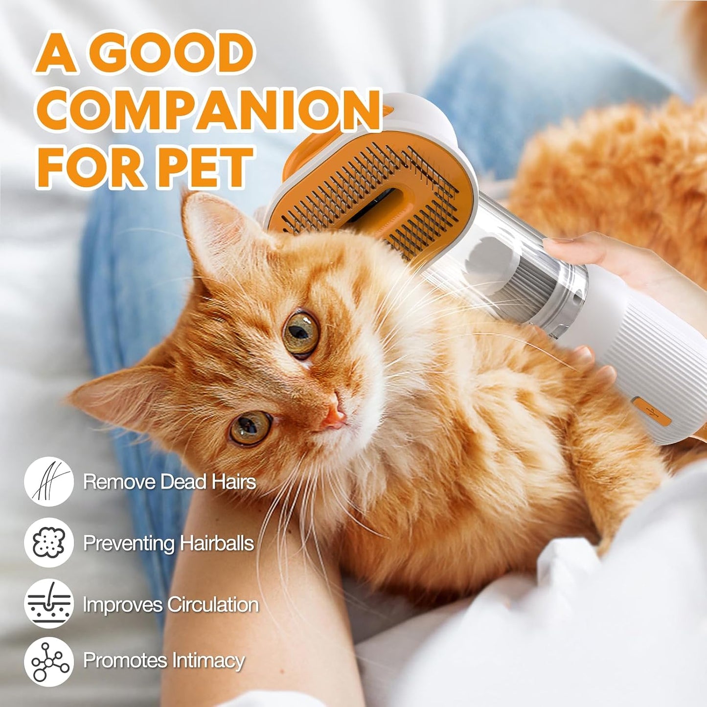 YoPoll pet hair collector vacuum packaging and components