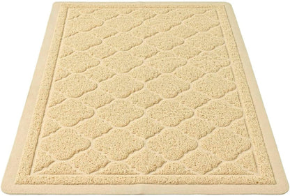 WePet Cat Litter Box Mat, Kitty Premium PVC Pad, Durable Trapping Rug, Phthalate Free, Urine-Resistant, Scatter Control, XXL 47 x 36 Inch, Grey - Image 14