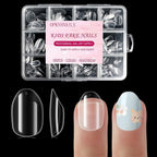 Opkssnails extra short almond kid nail tips 360 piece set