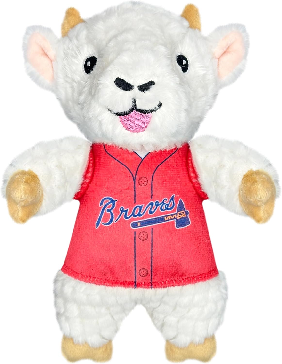 Pets First MLB Texas Rangers Goat Plush Toy for Dogs and Cats with Squeaker, Wearing a Team Jersey! Fun & Sporty Goat Shaped Dog Chew Toy, Interactive Pet Toy - Image 9