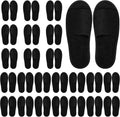 Tideme 24 pairs disposable spa slippers front view