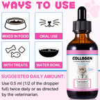 Infographic showing the joint skin and digestive benefits of Vosifsdiy cat collagen