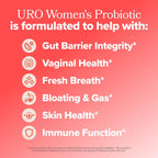 O Positiv URO Women's Probiotic capsule details and ingredients view