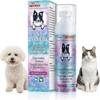 Compact 3.4 fluid ounce travel size pet deodorizer bottle.