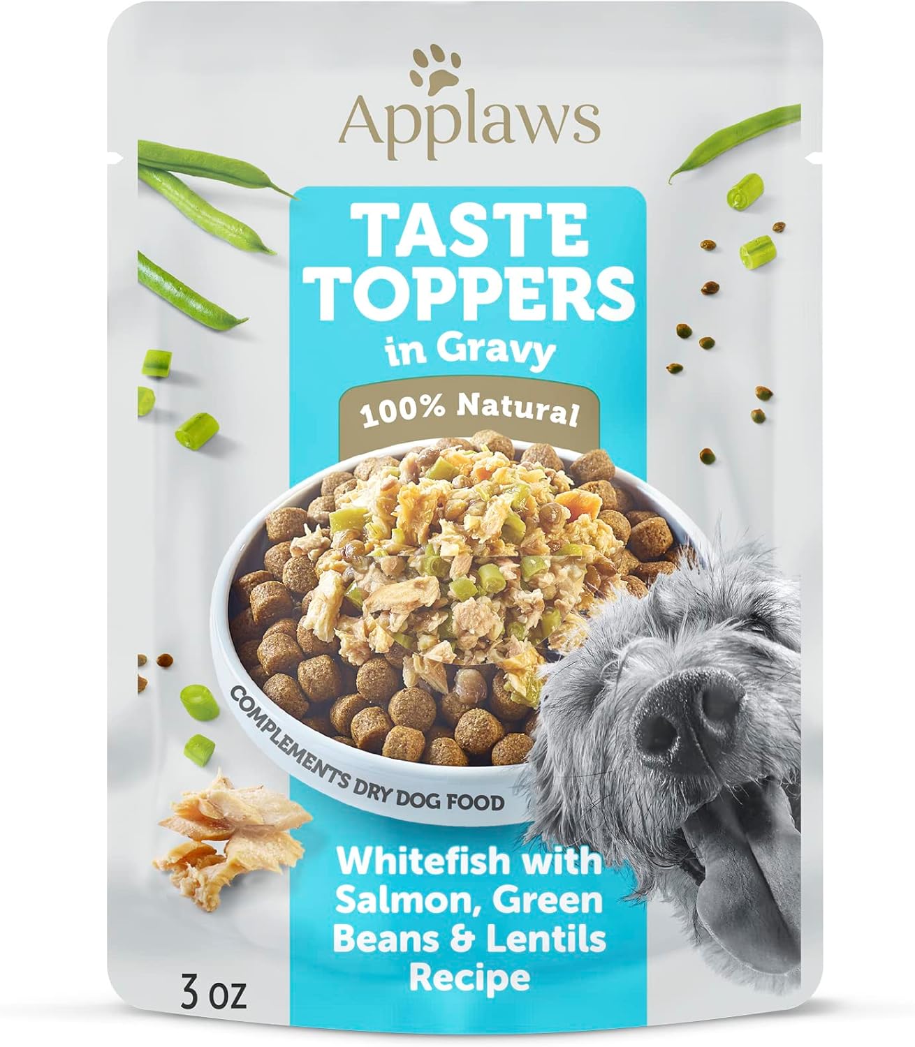Applaws Taste Toppers, Limited Ingredient Dog Food Topper, Chicken with Peas & Pumpkin in Gravy (12 x 3oz Pouches) - Image 9