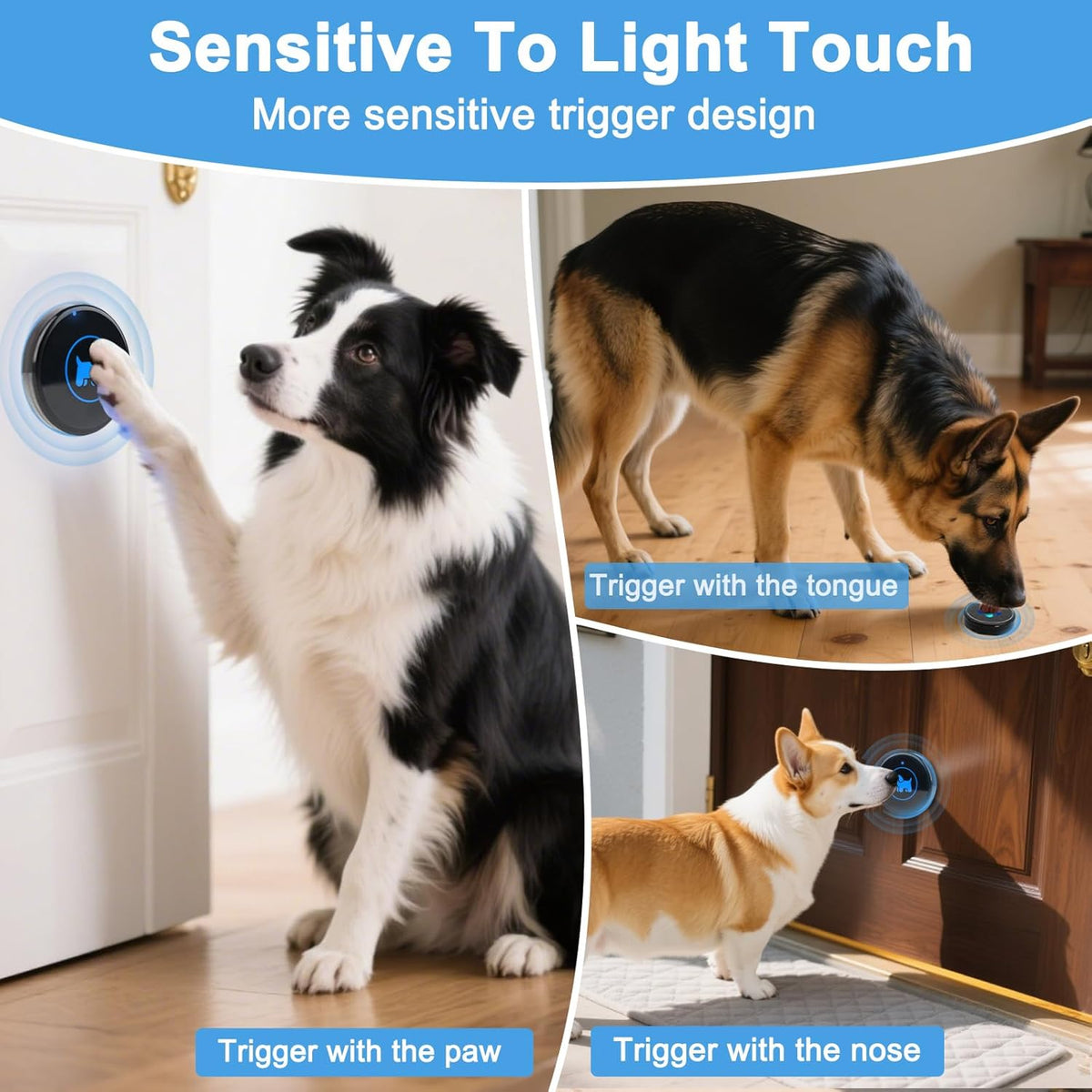 Cangecit dog doorbell mounting kit and accessories