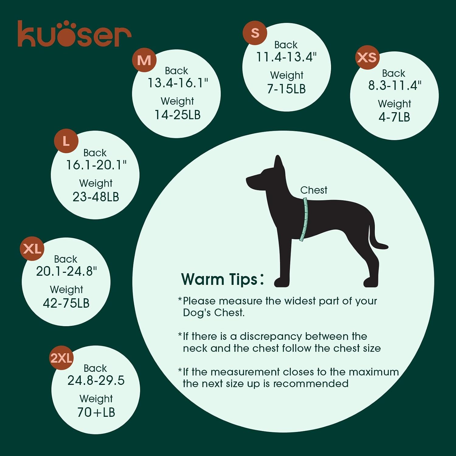 Kuoser anti licking pet recovery suit back view showing magic tape closures