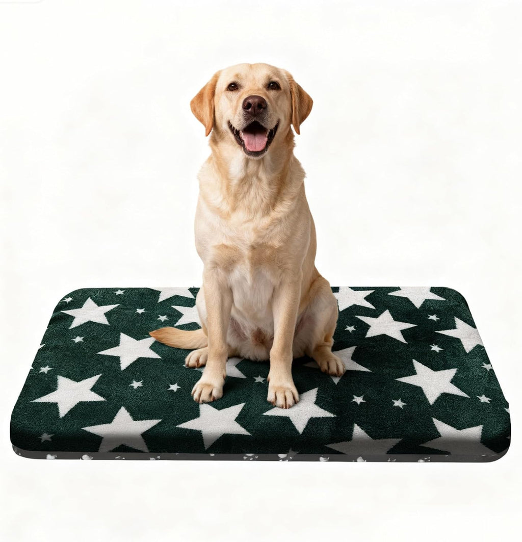Washable Dog Bed Plush Orthopedic Outdoor Crate Mat with Non-Slip Bottom,Luxe Soft Kennel Pad for Pets, Cozy Cage Cushion & Pet Sleeping Mattress Large Sized,Medium,Small Dogs,24 x 18 inch,Pink - Image 12