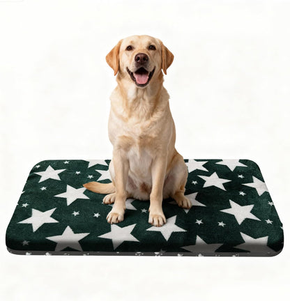 Washable Dog Bed Plush Orthopedic Outdoor Crate Mat with Non-Slip Bottom,Luxe Soft Kennel Pad for Pets, Cozy Cage Cushion & Pet Sleeping Mattress Large Sized,Medium,Small Dogs,24 x 18 inch,Pink - Image 12