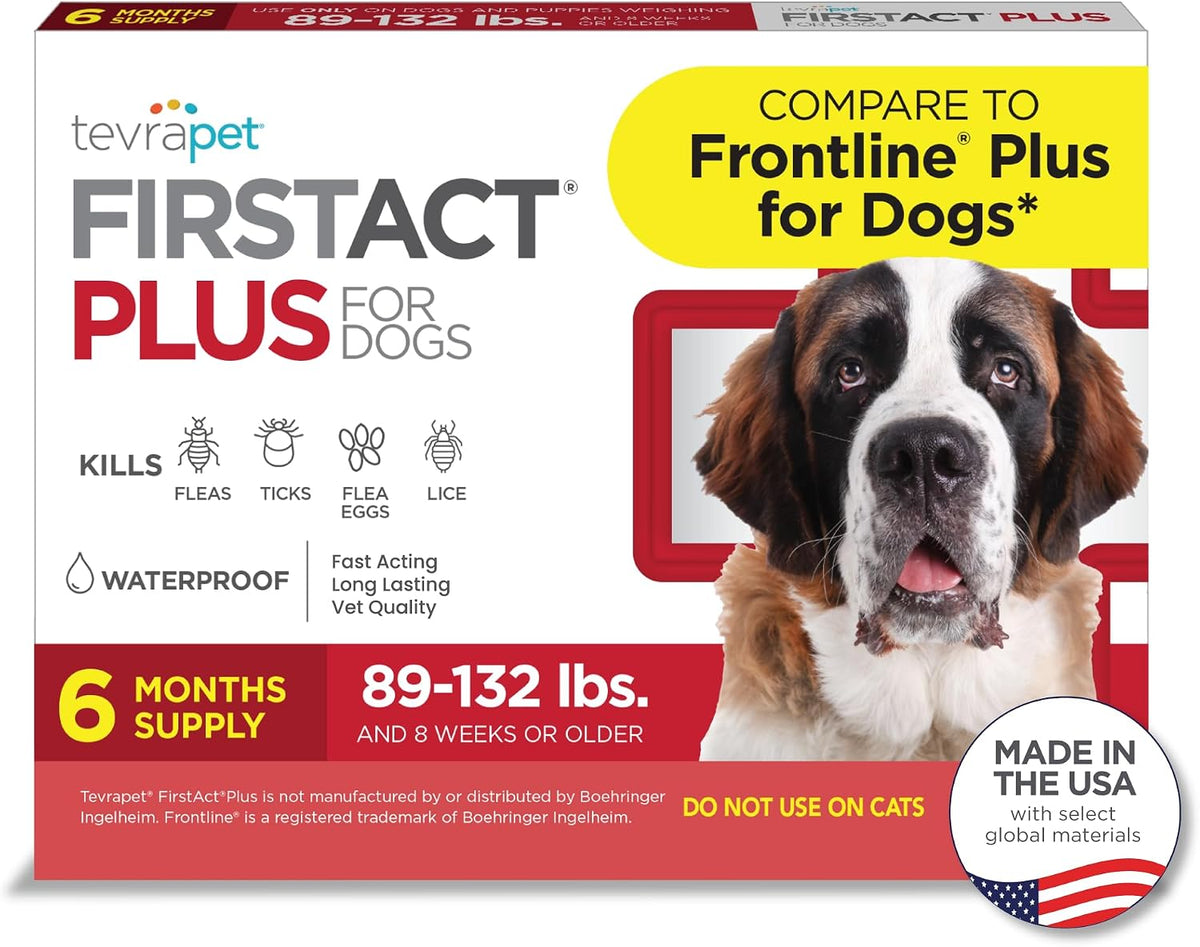 FirstAct Plus Flea Treatment for Dogs, Extra Large Dogs 89+ lbs, 3 Doses, Same Active Ingredients as Frontline Plus Flea and Tick Prevention for Dogs - Image 9
