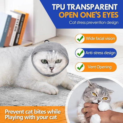 Yucca cat anti-bite head cover side view