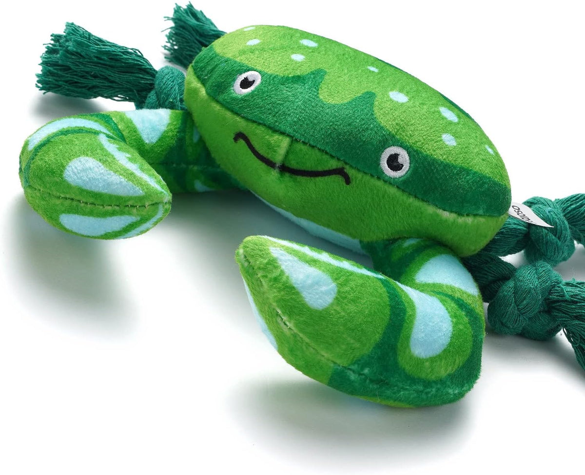 Durable tug of war dog toy with natural cotton knotted legs