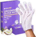HICC PET Dog Wipes Cleaning Deodorizing PRO for Dogs&Cats, 20PCS Hypoallergenic Puppy Wipes, No-Rinse Pet Wipes, Extra Thick Dual-Textured Pet Glove Wipes for Paws, Face, Ears & Butt, Coconut Scent - Image 10