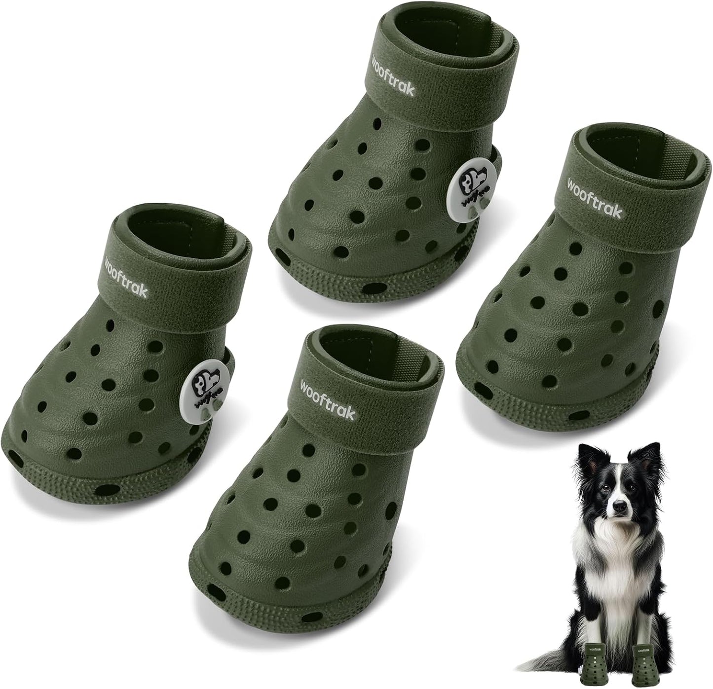Dog Shoes Breathable Dog Shoe for Hot Pavement, Dog Booties and Paw Protectors, Non-Slip Waterproof Dog Sandals Boots (Pink, S: (2.3''x1.8'')(L*W)) - Image 10