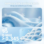 NWK Ice Silk Pet Blanket closeup demonstrating the quilted texture and stitching