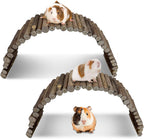 Hamiledyi Hamster Bridge Wood Hamster Climbing Ladder Rat Ladder Bridge Small Animals Cage Accessories for Dwarf Syrian Hamster Mice Gerbils Sugar Glider Rat (21.7x3.5IN) - Image 12
