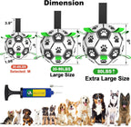 Amasiver dog soccer ball being used for fetch