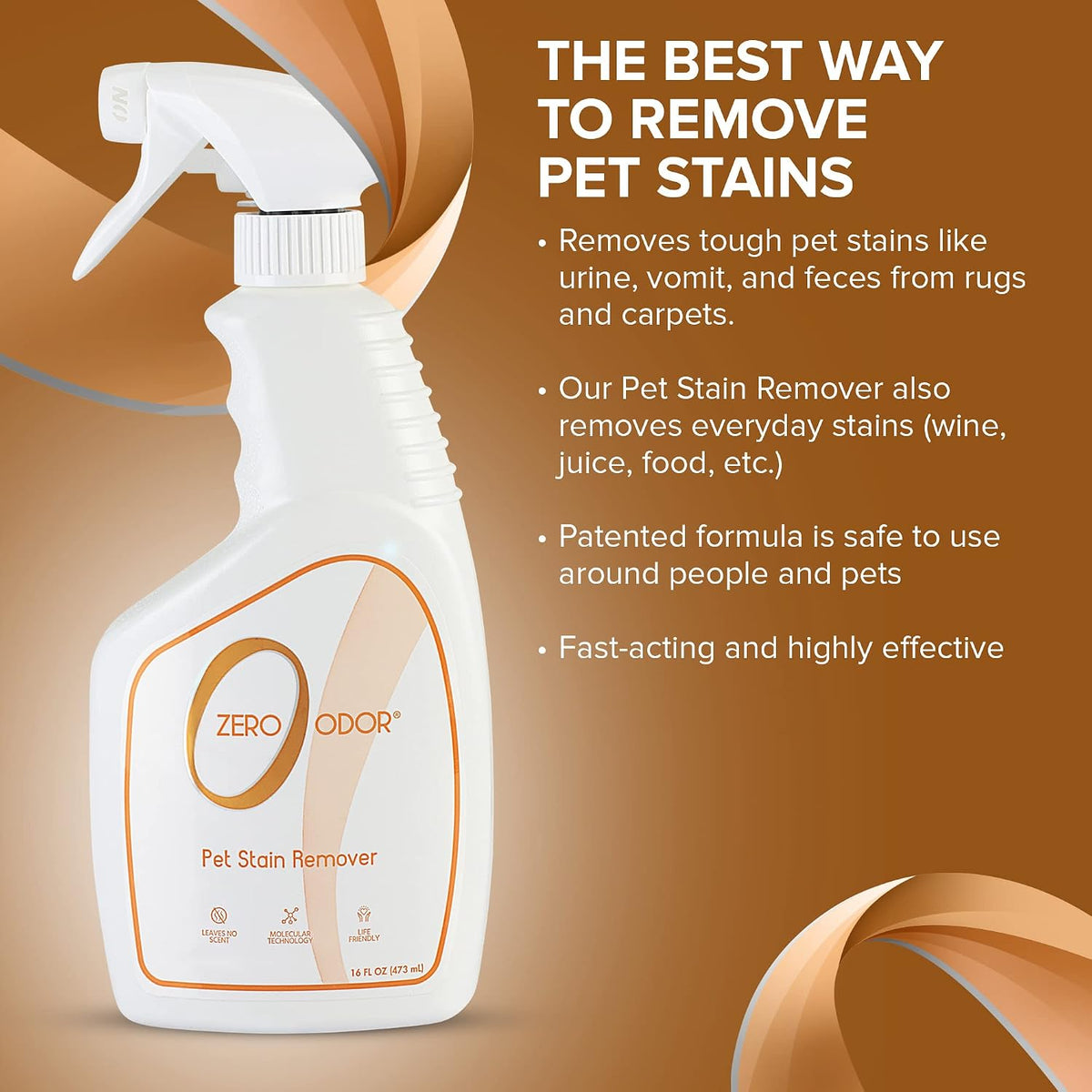 Zero Odor odor eliminator spray nozzle and trigger detail