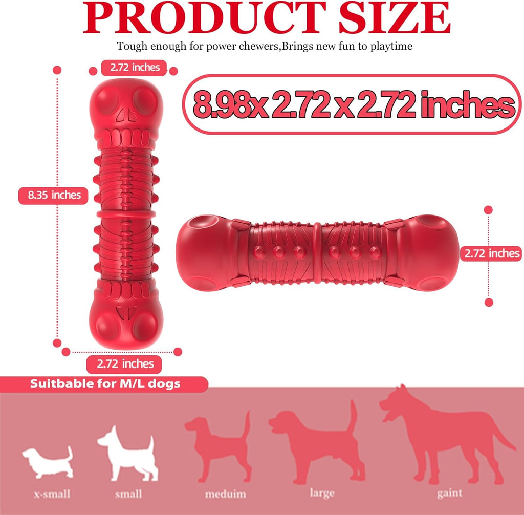 Side view of Zikaton durable dog toy for aggressive chewers
