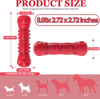 Side view of Zikaton durable dog toy for aggressive chewers