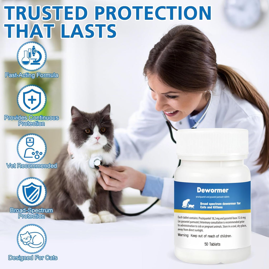 BiKontrun cat dewormer ingredients showing praziquantel and pyrantel pamoate