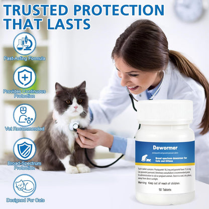 BiKontrun cat dewormer ingredients showing praziquantel and pyrantel pamoate